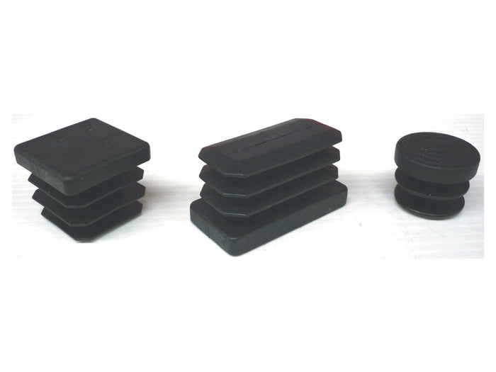 PUNTALE ALETTATO RETTANGOL 40X60 MM PLAST NERO- 50,0 pz