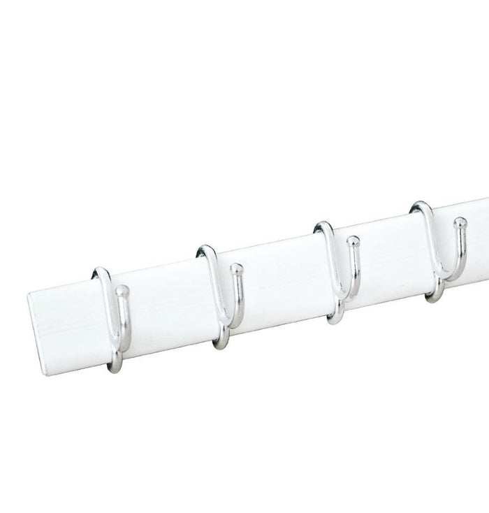 APPENDINO ADESIVO ALLUM 4 GANCI SCORREV BIANCO- DIESSE- 10,0 pz