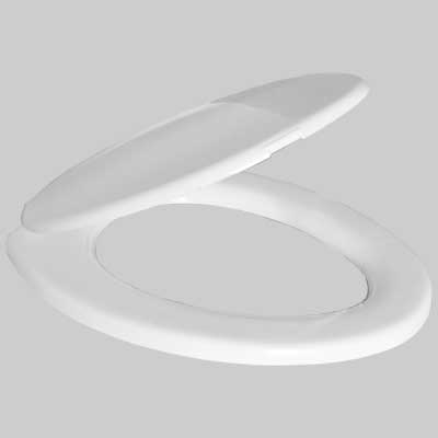 SEDILE TERMOPLASTICO UNIVERSALE LEGGERO Bianco coprivaso copriwater MADE IN ITALY