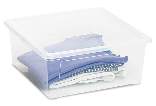 CONTENITORE EASY BOX C/COPER 40X40XH16 CM TRASP- 21,0 pz