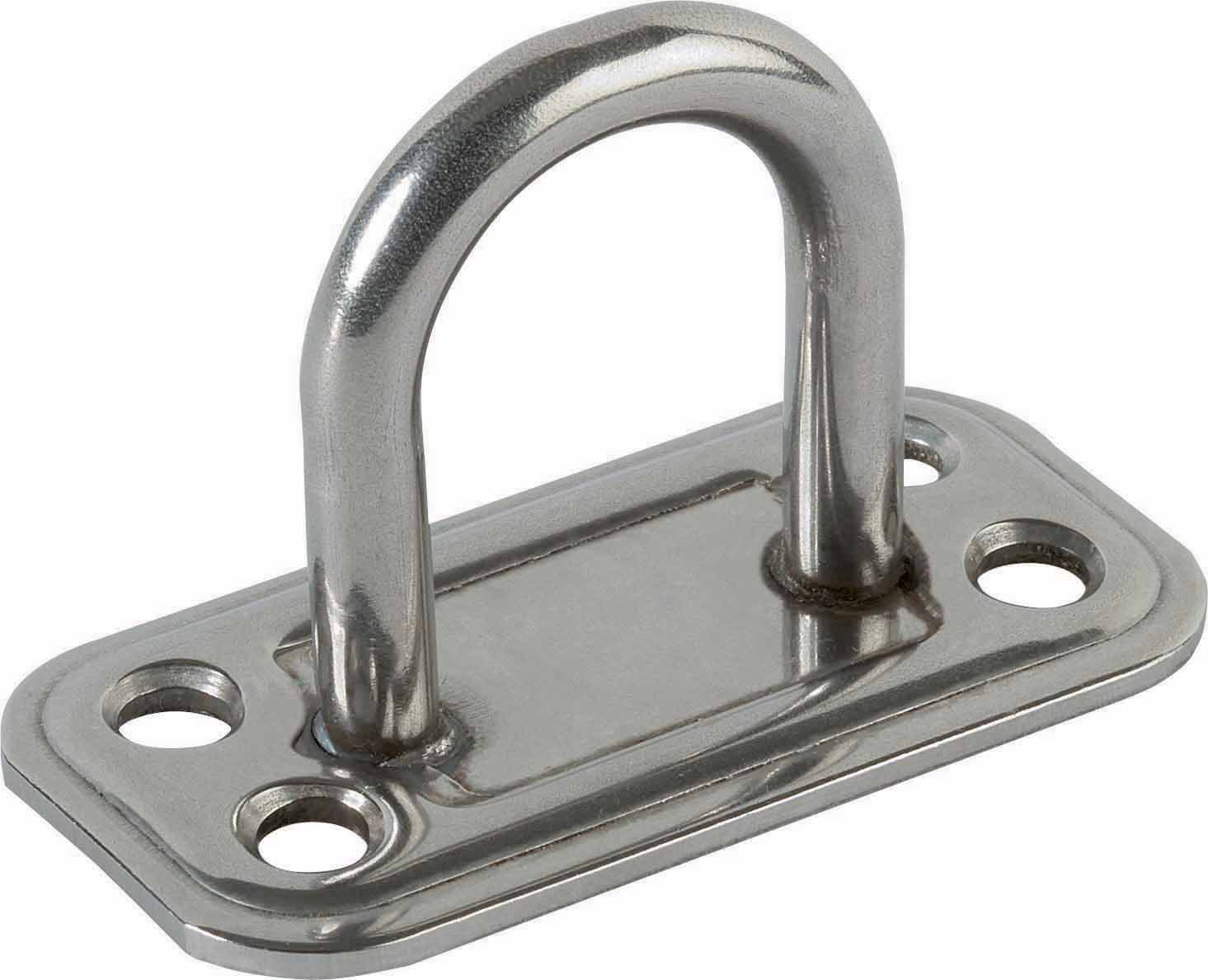 PIASTRA 865/IN CAVALLOTTO FISSO INOX BASE 30X60 MM- ALDEGHI LUIGI SPA- 5,0 pz