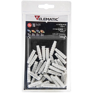 ELEMATIC BLISTER TASSELLO T6/VA  6X30 MM VITE 15+15 PZ*- ITW CONSTRUCTION PRODUCTS ITALY- 10,0 confezione