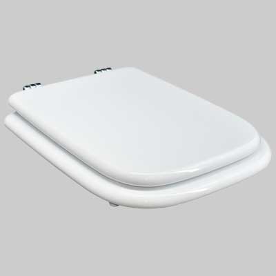 SEDILE MDF POLIESTERATO M166 BIANCO coprivaso copriwater SEBA