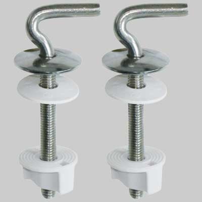 COPPIA CERNIERA IN ACCIAIO MOD. S10  Fil M.6     MADE IN ITALY