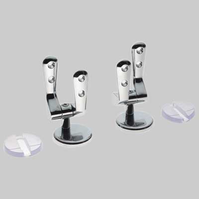 COPPIA CERNIERA REGOLABILE UNIVERSALE  Cromata     MADE IN ITALY