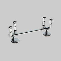 COPPIA CERNIERA UNIVERSALE CON TUBO 185  Cromata     MADE IN ITALY