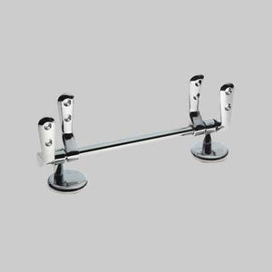 COPPIA CERNIERA UNIVERSALE CON TUBO 185  Cromata     MADE IN ITALY