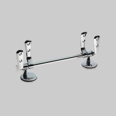 COPPIA CERNIERA UNIVERSALE CON TUBO 185  Cromata     MADE IN ITALY