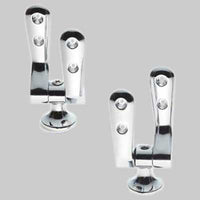 COPPIA CERNIERA FISSA  Cromata     MADE IN ITALY