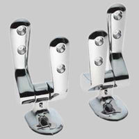 COPPIA CERNIERA FISSA 3 FORI  Cromata     MADE IN ITALY