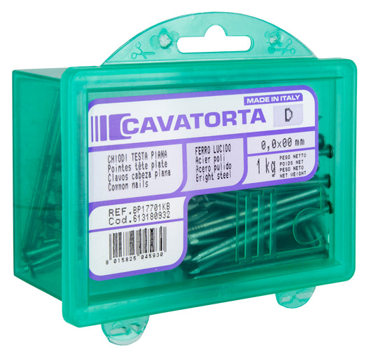 SCATOLA DA KG. 1 CHIODI T. PIANA (3,5) 18X80- 1,0 pz