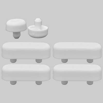 KIT PARACOLPO 2 PERNI - H. 10 mm - 54 - 1 confezioni - MADE IN ITALY