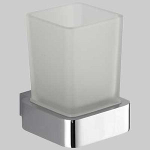 PORTABICCHIERE MARY  Cromo  vetro     CARDINALE