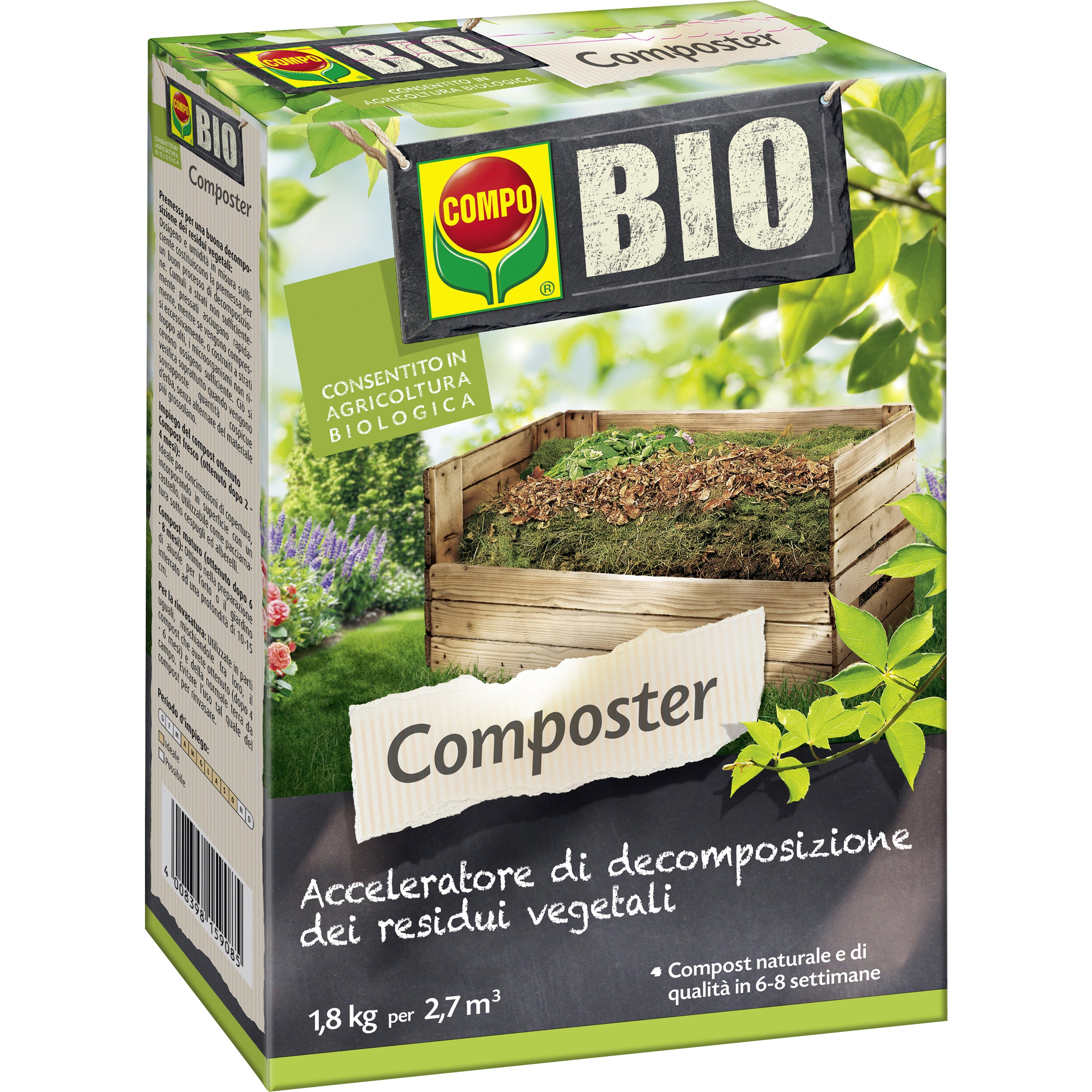 COMPO COMPOSTER 1,8 KG- COMPO ITALIA- 6,0 pz