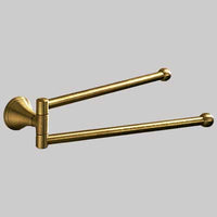 PORTASALVIETTE A SNODO ROMANCE  Ottone bronzato     GEDY