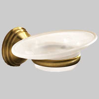 PORTASAPONE ROMANCE  Ottone BronzatoVetro     GEDY