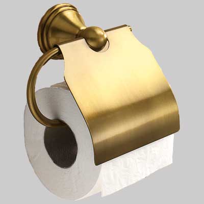 PORTAROTOLO CHIUSO SERIE ROMANCE  Ottone bronzato     GEDY