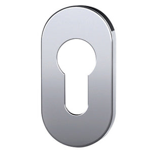 BOCCHETTA OVALE BASSA 28X6X60 INOX SAT F YALE- TROPEX DESIGN- 10,0 pz