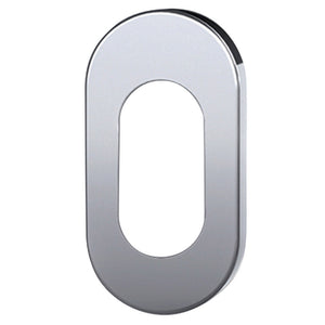 BOCCHETTA OVALE BASSA 28X6X60 INOX SAT F CILINDRO- TROPEX DESIGN- 10,0 pz