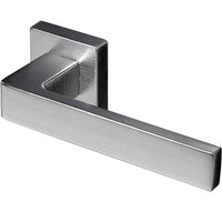 MANIGLIA ALLUMINIO CAPRI CON BOCCHETTA CRO SAT- 1,0 pz