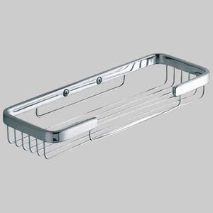 MENSOLA DOCCIA RETTANGOLARE ALASKA 1 RIPIANO  OttoneAcciaio     GEDY