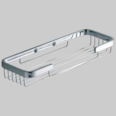 MENSOLA DOCCIA RETTANGOLARE ALASKA 1 RIPIANO  OttoneAcciaio     GEDY