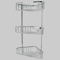 ANGOLIERA DOCCIA MISSURI 3 RIPIANI  OttoneAcciaio     GEDY