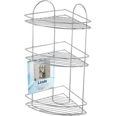 ANGOLIERA DOCCIA 3 RIPIANI  metallo     MADE IN ITALY