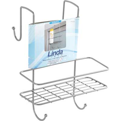 MENSOLA DOCCIA RETTANGOLARE 1 RIPIANO APPENDIBILE  metallo     MADE IN ITALY