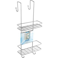 MENSOLA DOCCIA RETTANGOLARE 2 RIPIANI APPENDIBILE  metallo     MADE IN ITALY