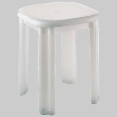 SGABELLO EOS 4 GAMBE  Moplen Bianco     SANIPLAST