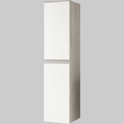 COLONNA DA BAGNO SOSPESA EVA  Rovere fumo  Bianco lucido     SAVINIDUE