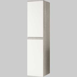 COLONNA DA BAGNO SOSPESA EVA  Rovere fumo  Bianco lucido     SAVINIDUE