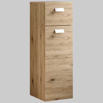 SEMICOLONNA SOSPESA QUERCIA NATURALE  1 anta + 1 cassetto     SAVINI