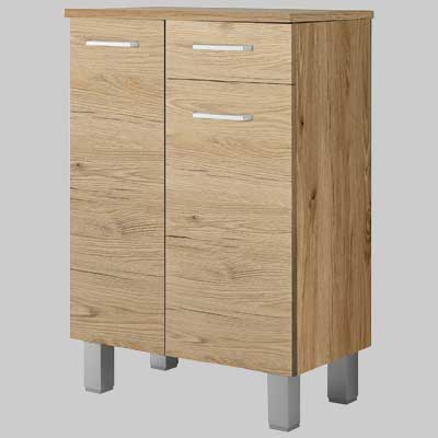 BASE DOPPIA QUERCIA NATURALE  2 Ante + 1 Cassetto     SAVINI