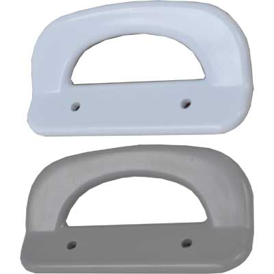 MANIGLIA PER PORTA SMERALDA A SOFFIETTO  Argento Lucido     GIAVA