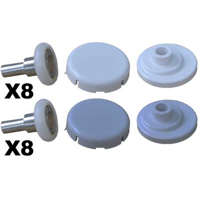 KIT SCORRIMENTO C/CUSCINETTI PER MIAMI 4 MM  Cromato     GIAVA