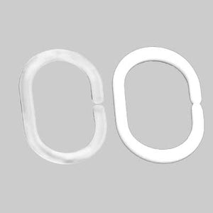 ANELLI PER TENDA DOCCIA - Bianco - 1 confezioni - GEDY