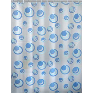 TENDA DOCCIA ORBITA PVC  180x200 Azzurro     GEDY