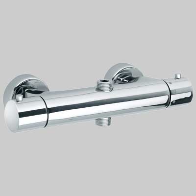 MONOCOMANDO DOCCIA ESTERNO TERMOSTATO CON DEVIATORE 2 VIE DISCO  Cromo     PAINI