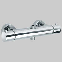 MONOCOMANDO DOCCIA ESTERNO TERMOSTATO CON DEVIATORE 2 VIE DISCO  Cromo     PAINI