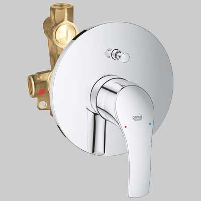 MONOCOMANDO DOCCIA INCASSO CON DEVIATORE EUROSMART NEW  Cromo     GROHE