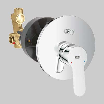 MONOCOMANDO DOCCIA INCASSO CON DEVIATORE BAUEDGE  Cromo     GROHE