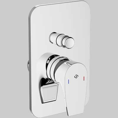 MISCELATORE DOCCIA INCASSO CON DEVIATORE BING  Completo Cromo     TEOREMA