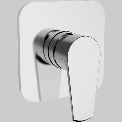 PIASTRA E LEVA PER INCASSO DOCCIA VELVET  Cromo     TEOREMA