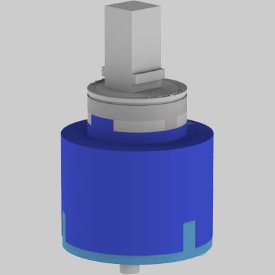 CARTUCCIA TEOREMA ANTIORARIA SENZA DISTRIBUTORE Ø 40      TEOREMA