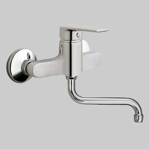 MONOCOMANDO LAVELLO A PARETE LOGOS  Cromo     MAMOLI