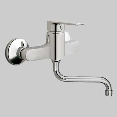 MONOCOMANDO LAVELLO A PARETE LOGOS  Cromo     MAMOLI