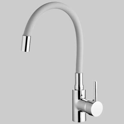 MONOCOMANDO LAVELLO MALDIVE CANNA IN GOMMA FLESSIBILE  Grigio     CARDINALE