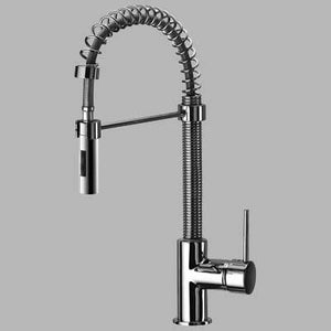 MONOCOMANDO LAVELLO NET CON MOLLA  Cromo     EURORAMA